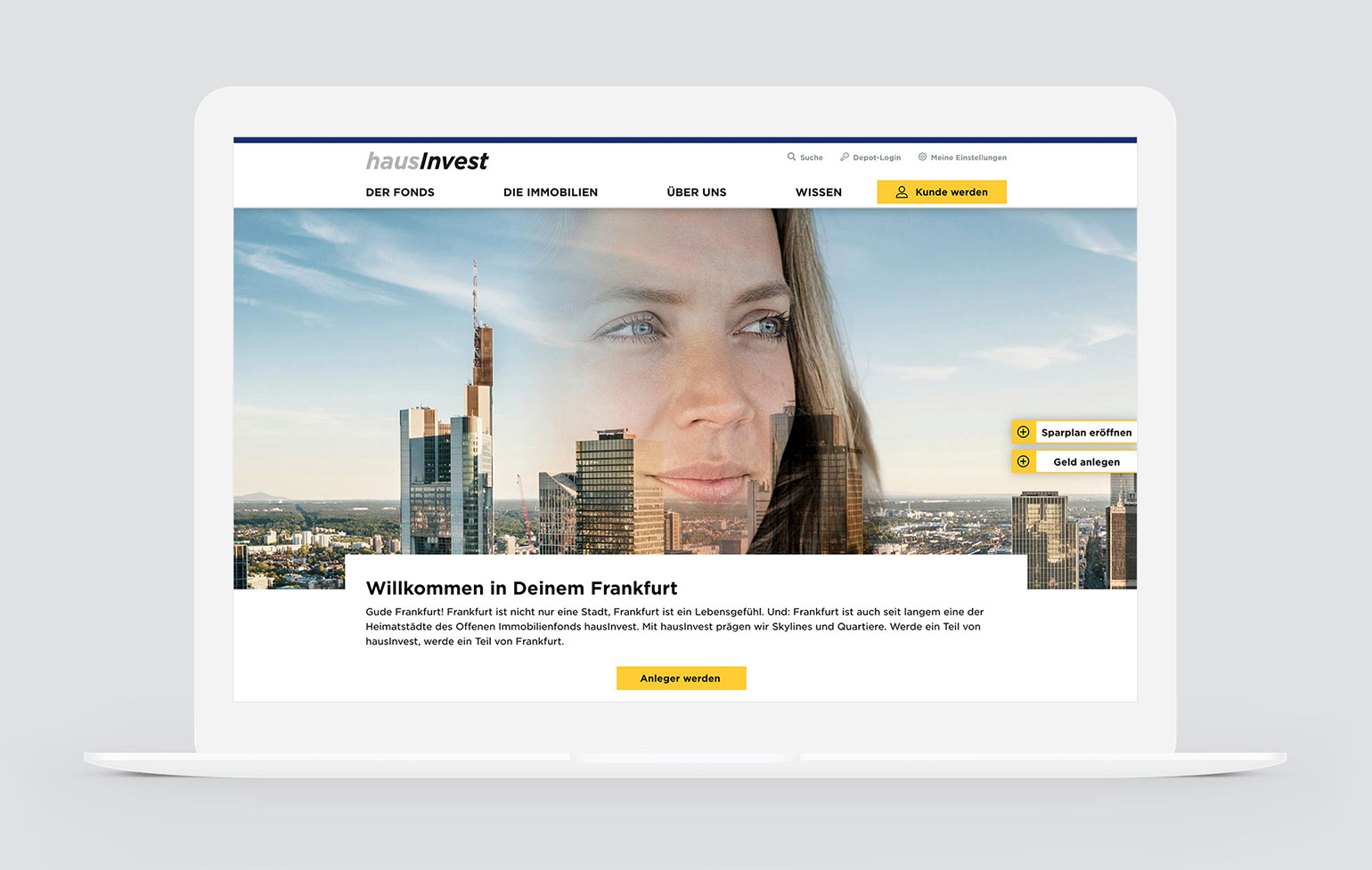 Commerz Real hausInvest Kampagne Website