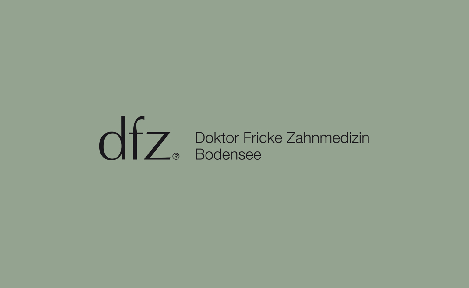 dfz Doktor Fricke Zahnmedizin logo design