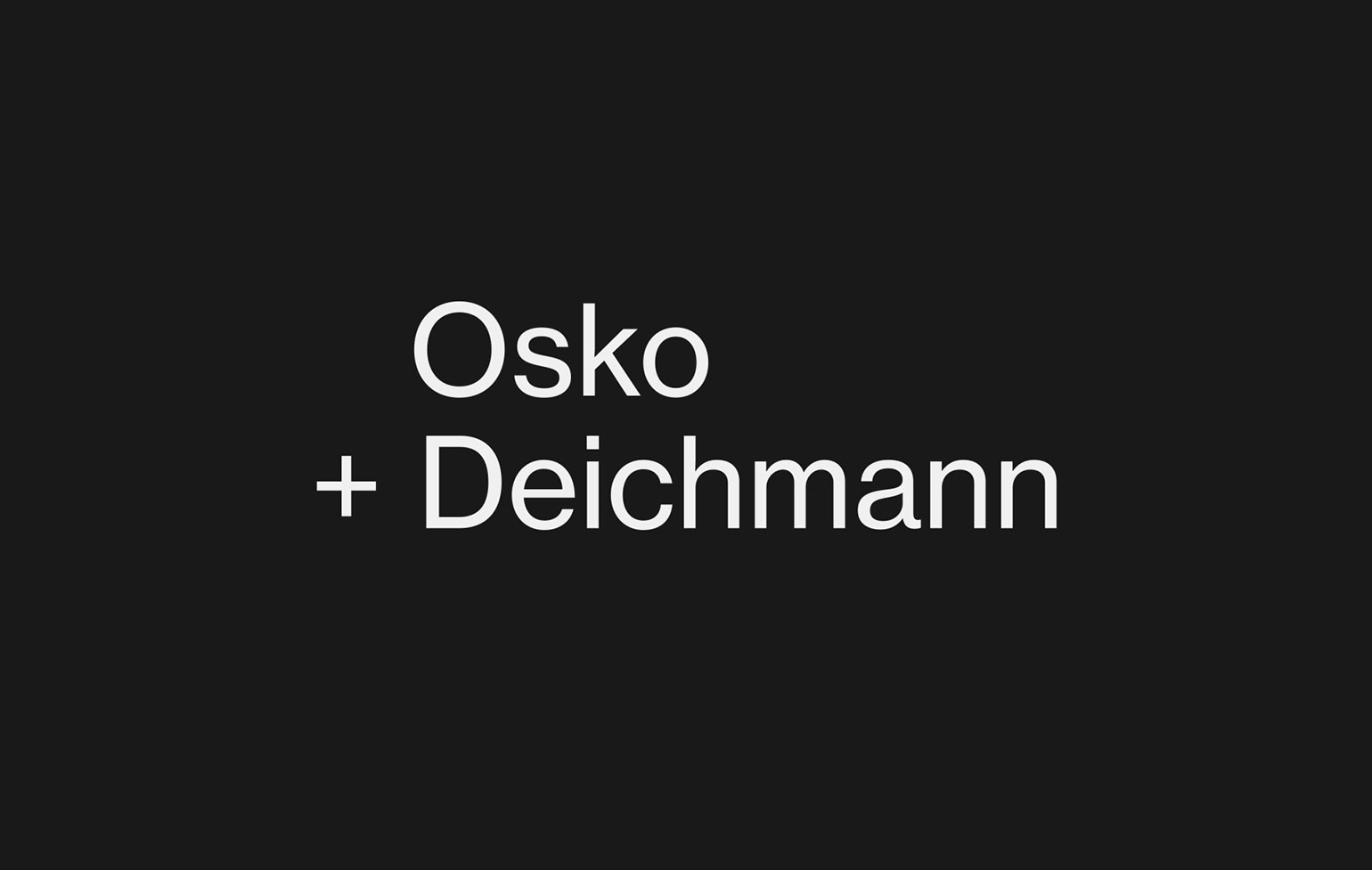 Osko + Deichmann Logo