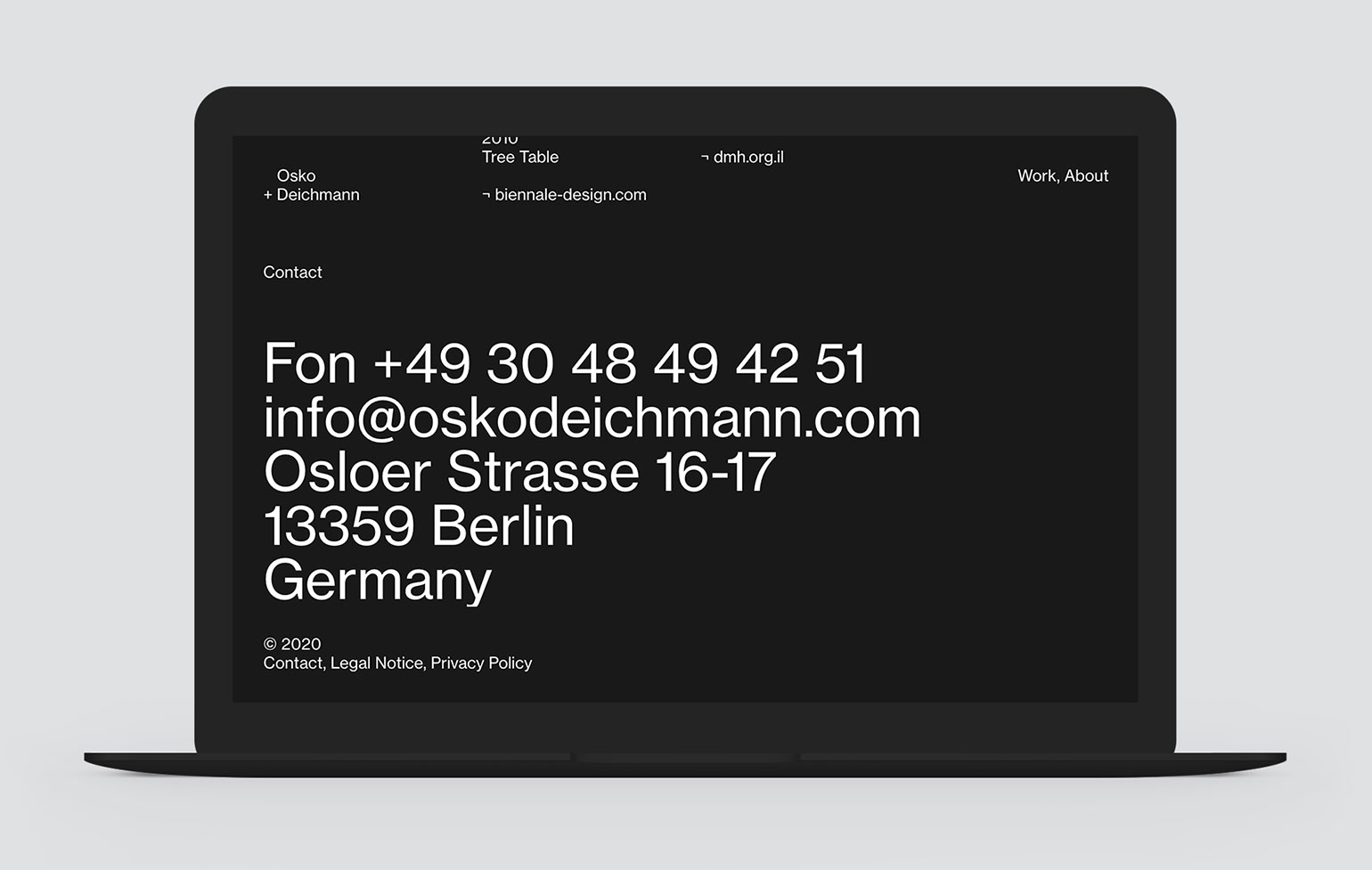 Osko + Deichmann Screenshot Website