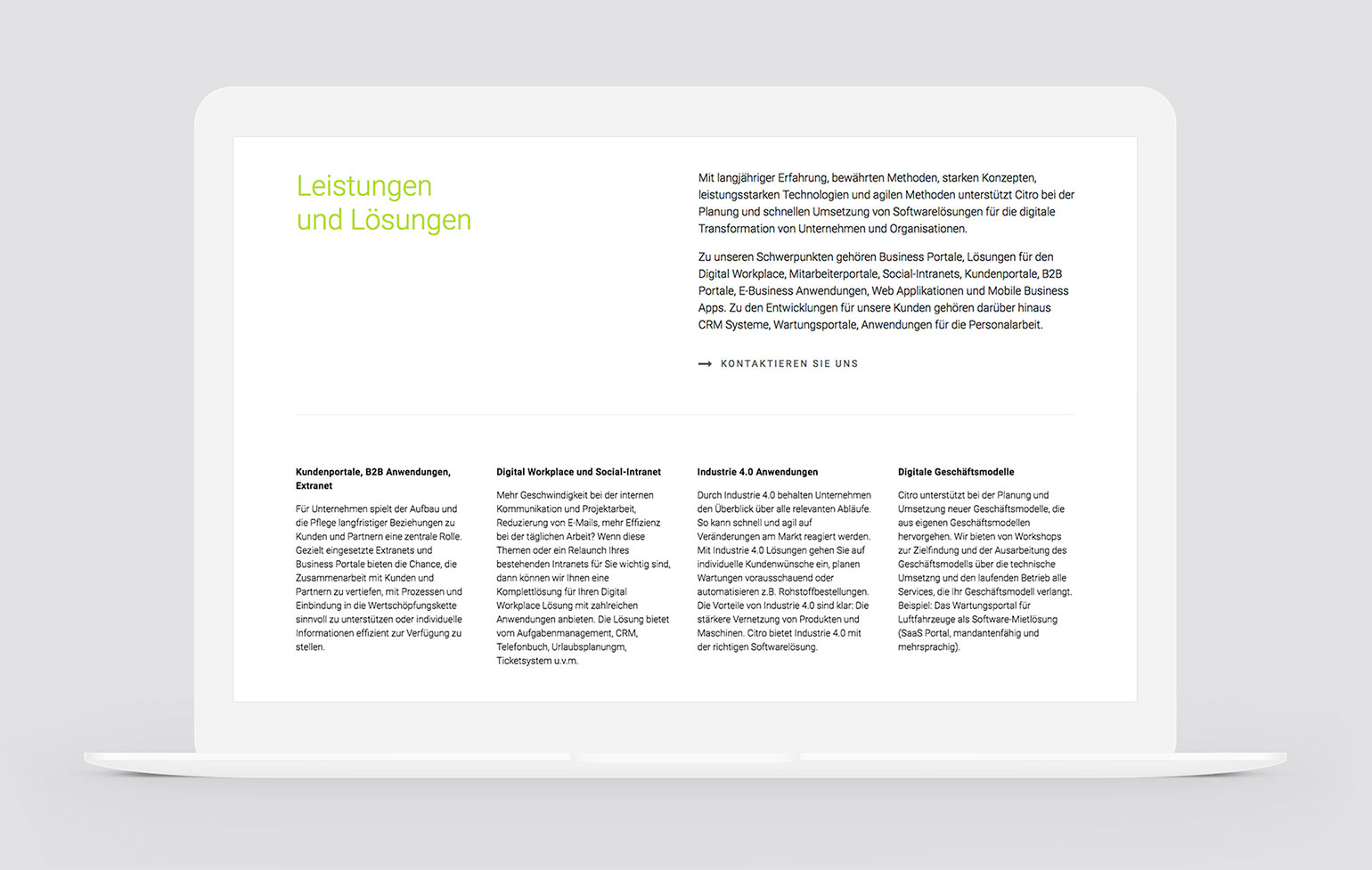 Citro Screenshot Website