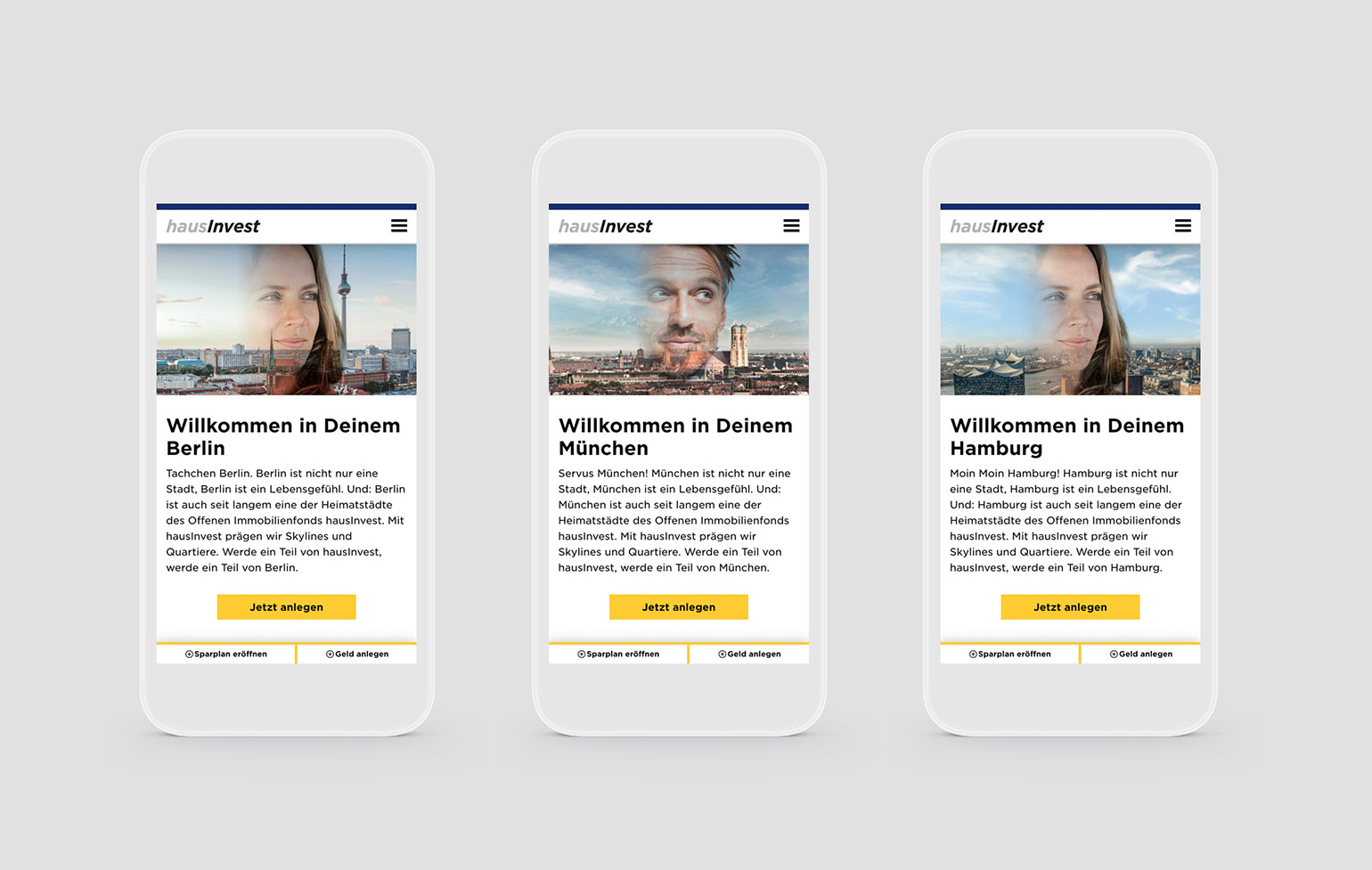 Commerz Real hausInvest Campaign Screenshots mobile