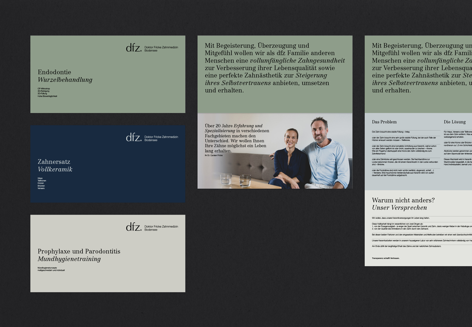 dfz Doktor Fricke Zahnmedizin info brochures