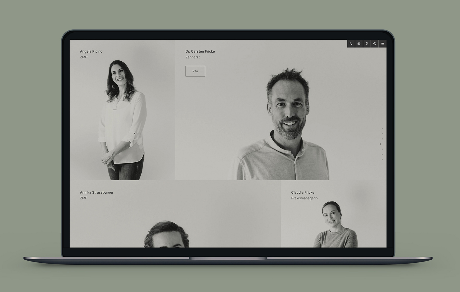 dfz Doktor Fricke Zahnmedizin website team view