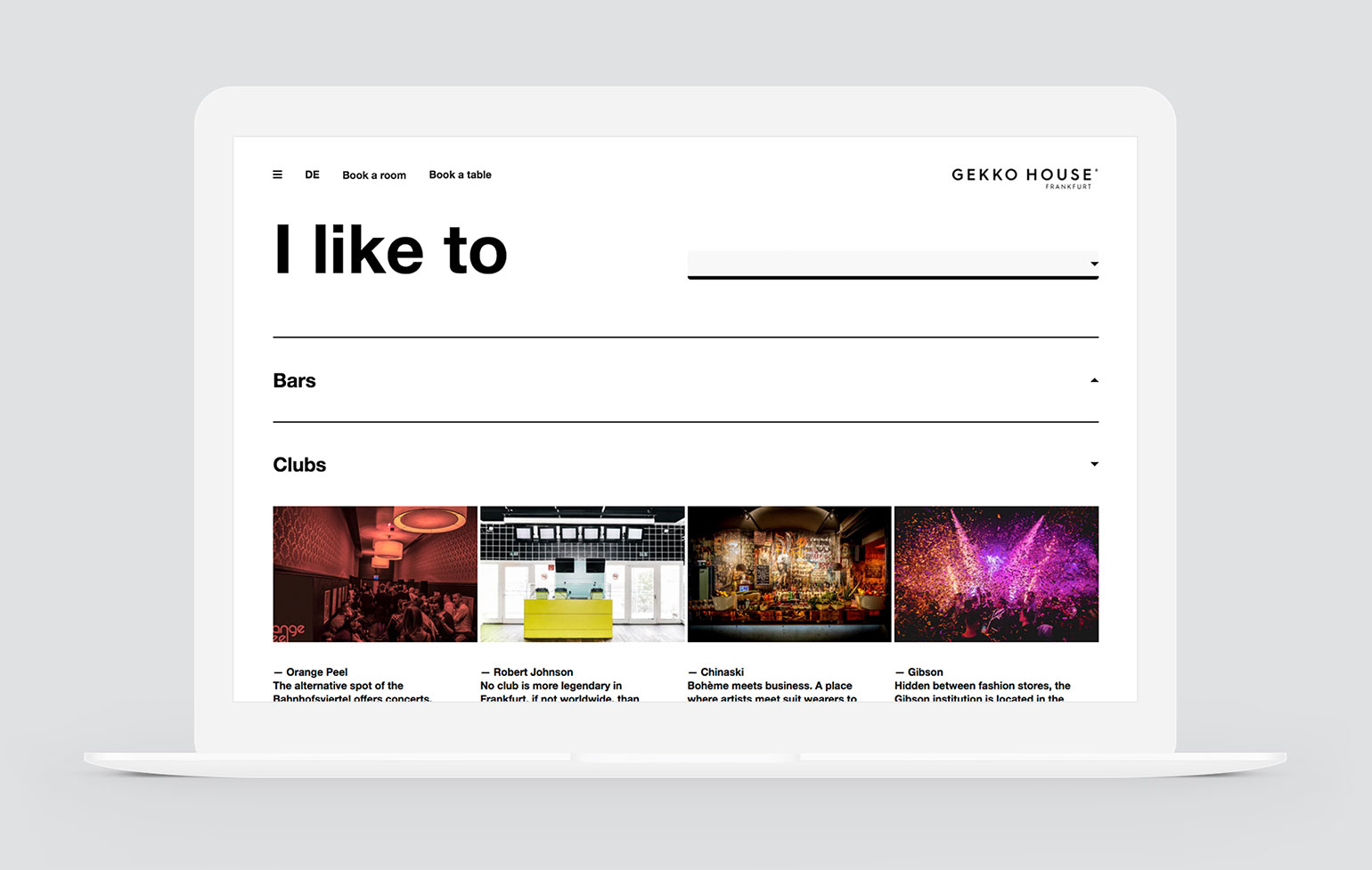 Screenshot Gekko House Corporate Website
