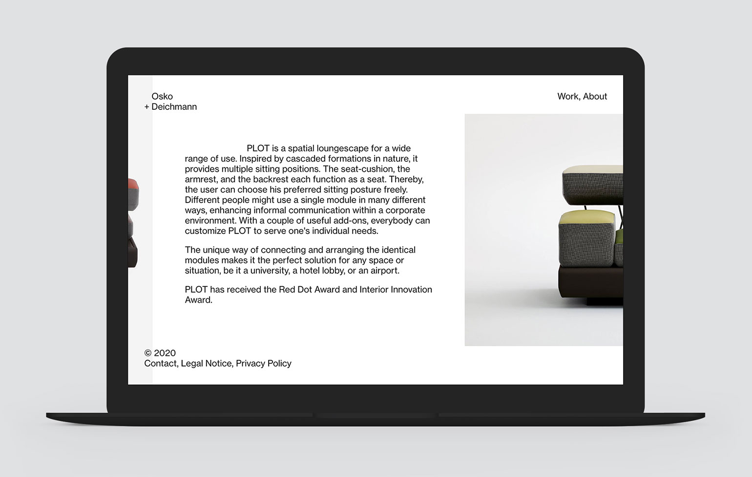 Osko + Deichmann Screenshot Website