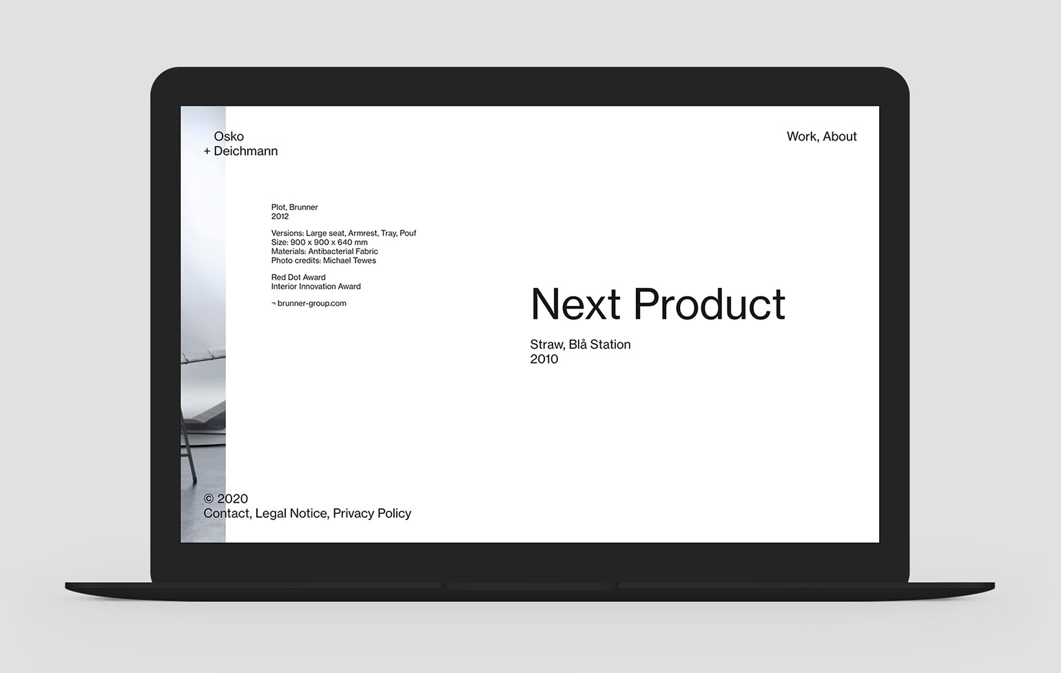 Osko + Deichmann Screenshot Website