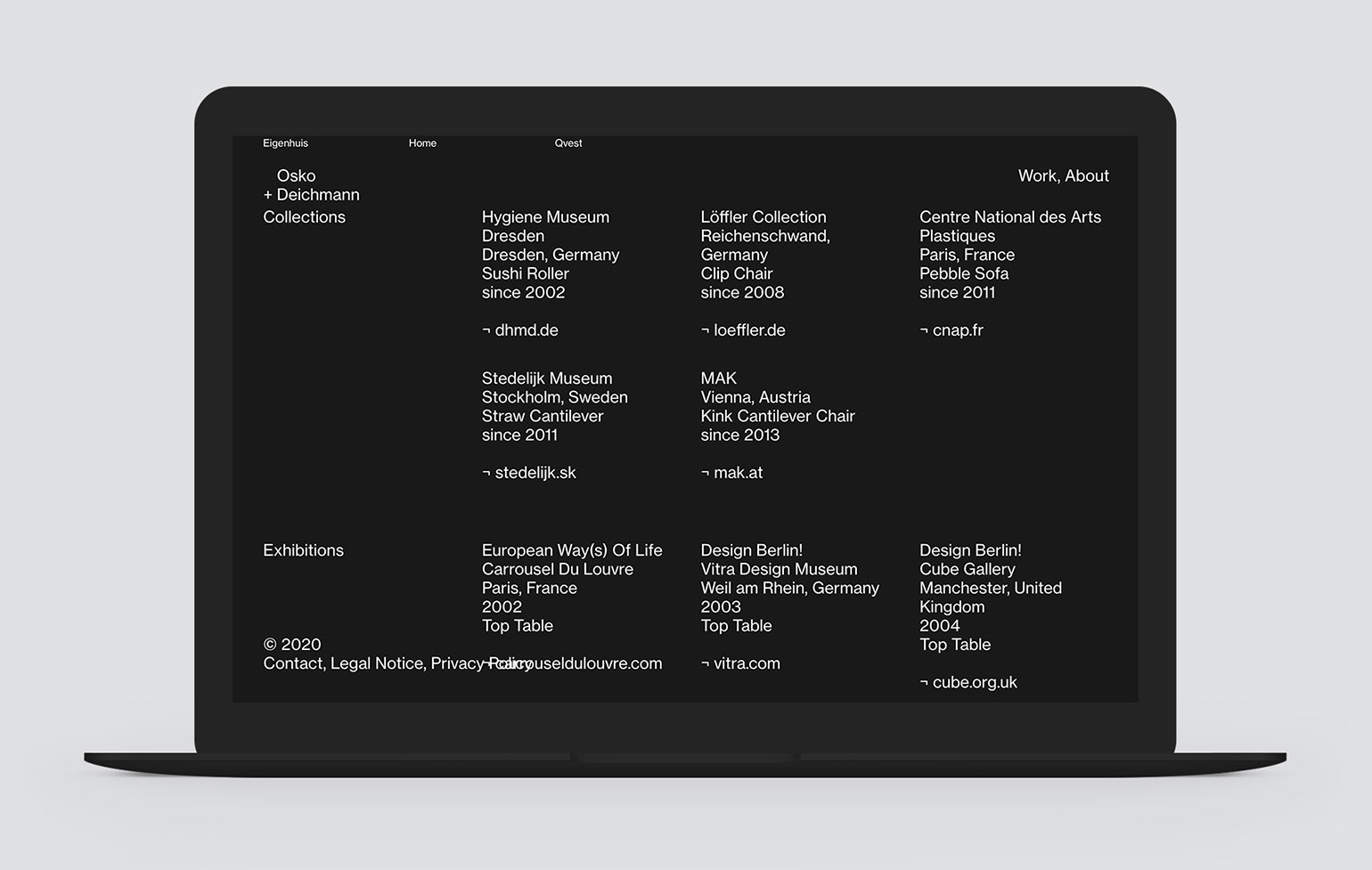 Osko + Deichmann Screenshot Website
