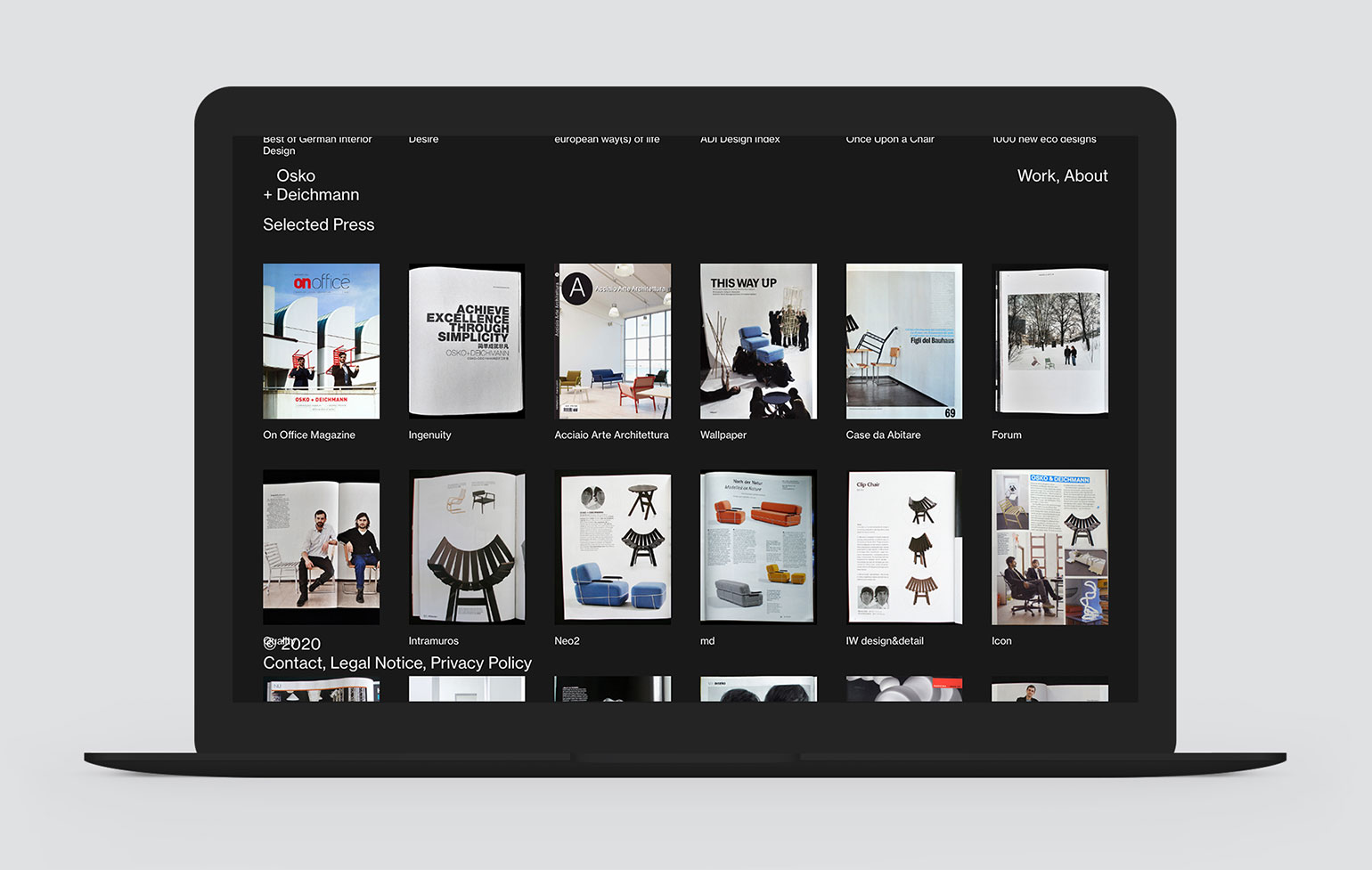 Osko + Deichmann Screenshot Website
