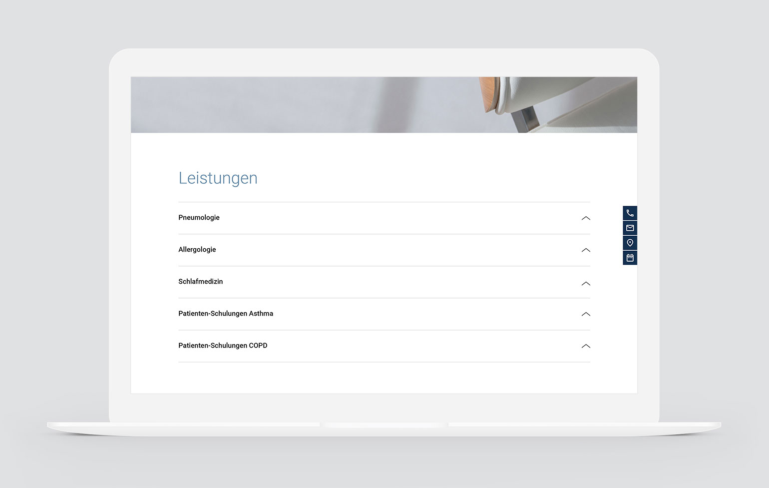 Praxis für Lungenheilkunde Potsdam Website