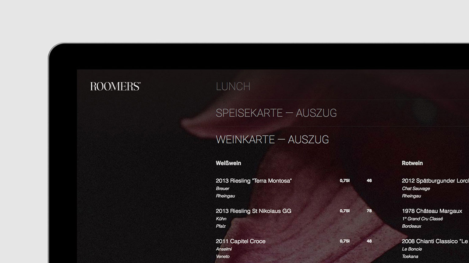 Detail Roomers Corporate Website