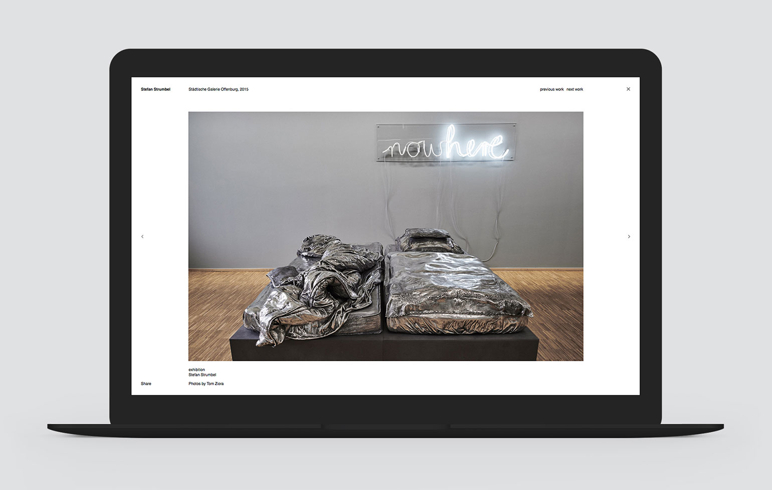 Screenshot Stefan Strumbel Corporate Website
